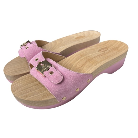 DR. SCHOLL'S Original Wooden Slide Exercise Sandal X Kate Spade Pink Shoe Size 9 - Picture 5 of 14